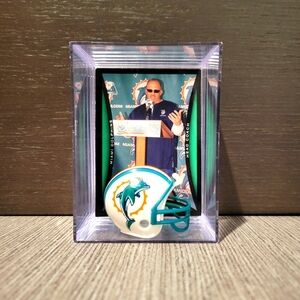 Tony Sparano Miami Dolphins Mini Helmet Football Sports Box